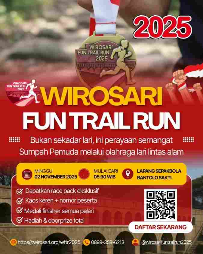 Pamflet Wirosari Fun Trail Run 2025
